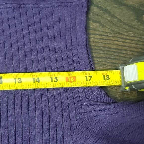 Kathy Lee Collection XL Vintage Sweater Dress Purple Long Sleeve - Picture 8 of 10